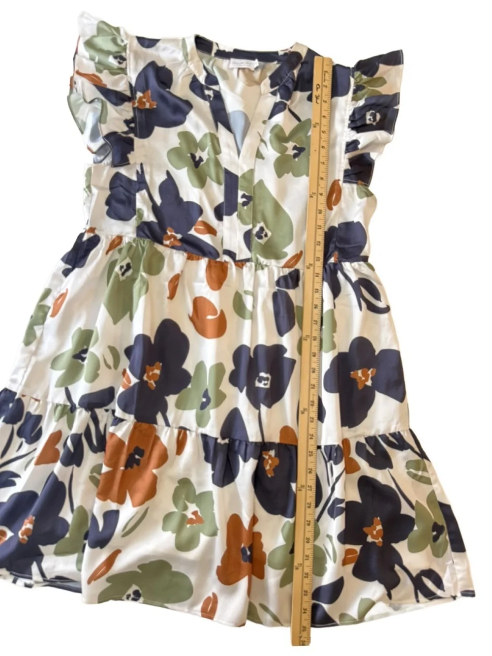 At This Time Olive Green Floral Dress for Shop the Mint. Medium